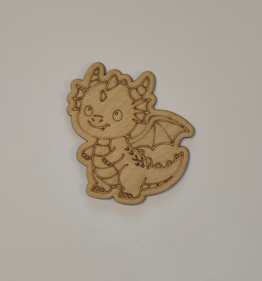 Paint-Your-Own Magnet - Dragon